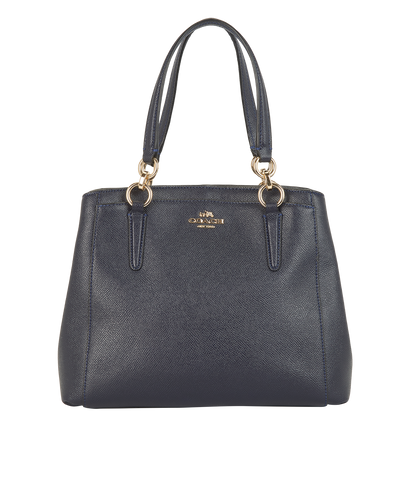 Minetta 2-Way, &pound;210, Handbags, Navy, Leather, Front view